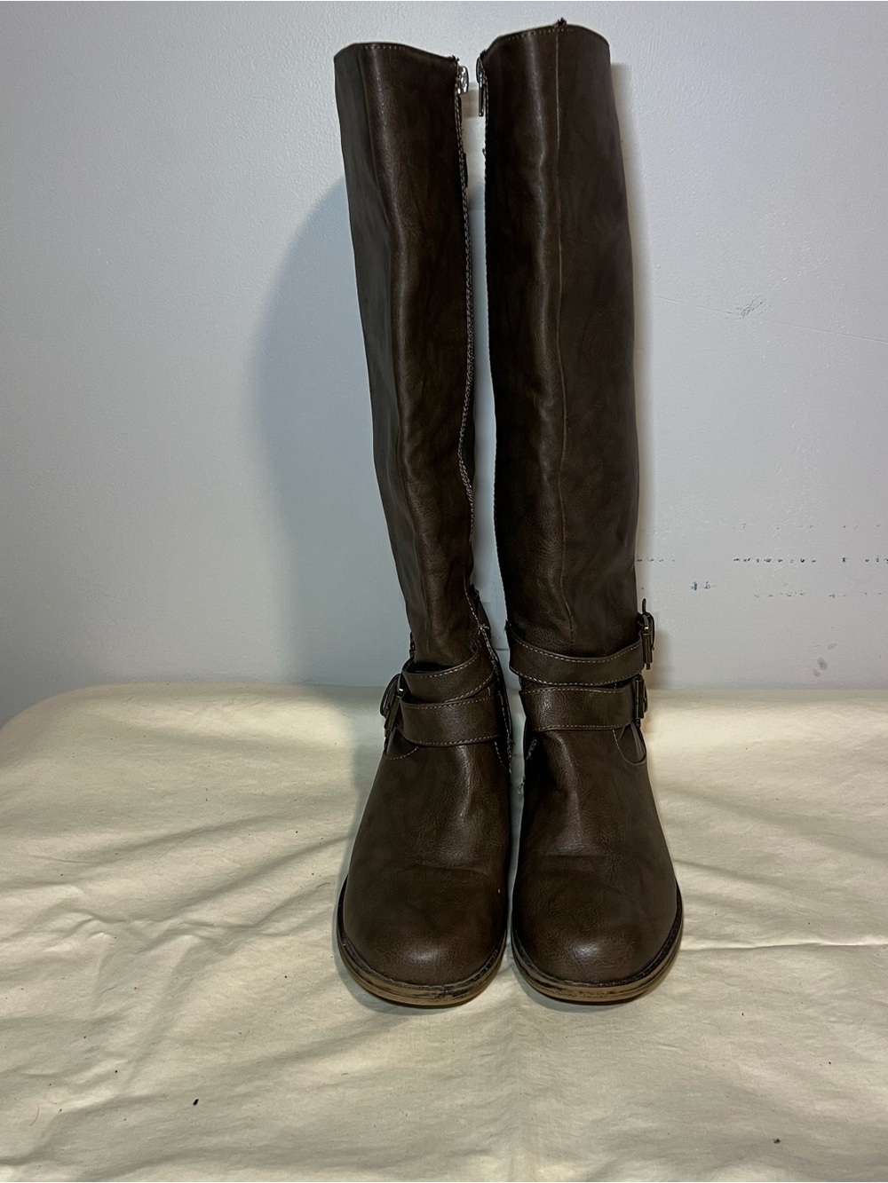 JustFab Dark Brown Over-the-Knee Riding Boots